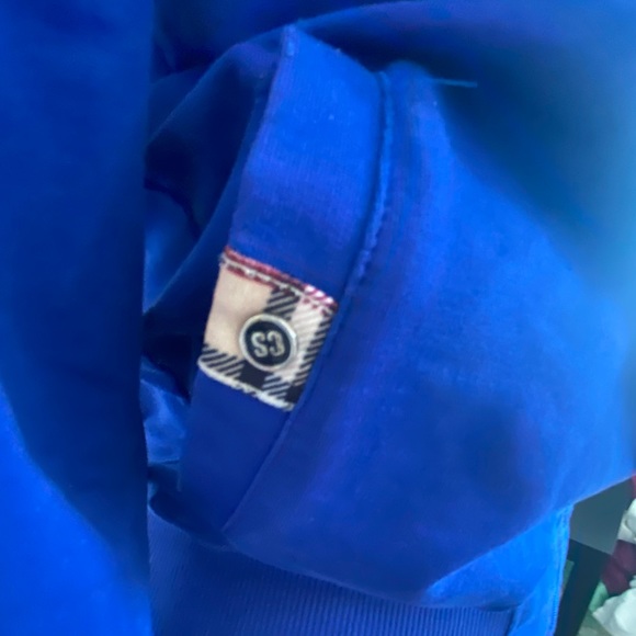 💙🤍❤️🖤BURBERRY💙🤍❤️🖤Check-hood drawstring hoodie .Size XL. - Picture 9 of 12